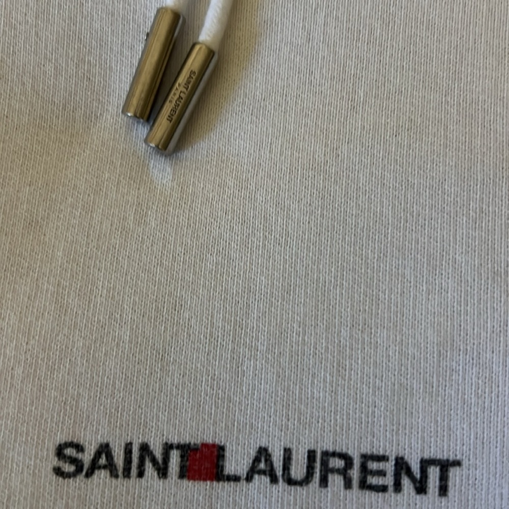 Saint Laurent logo print hoodie - Picture 2 of 8
